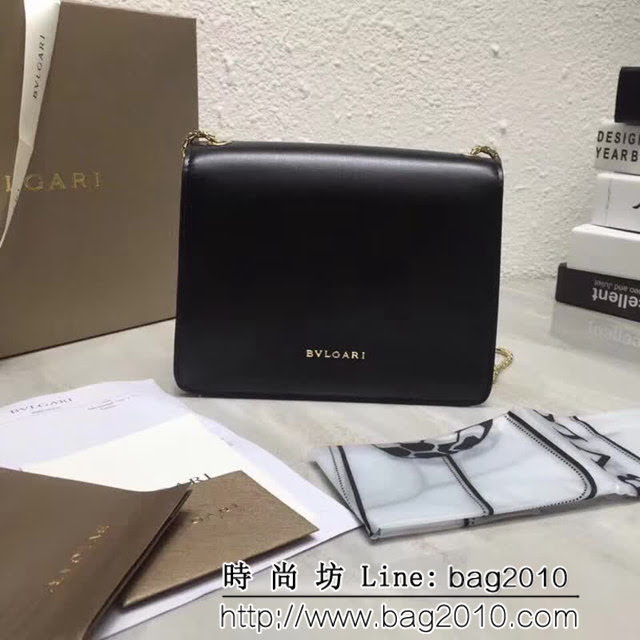 BVLGARI寶格麗 Serpenti Forever小牛皮翻蓋包 鏈條單肩斜挎包 285884 FYD1080